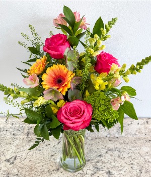 Sunset Garden Charm Fresh Arrangement
