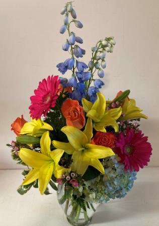 Sunset in a vase Vase Arrangement