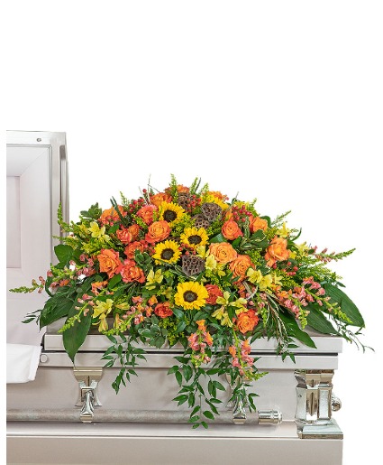 Sunset Reflections Casket Spray Sympathy