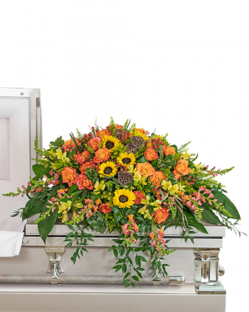 Sunset Reflections Casket Spray Sympathy