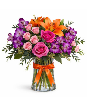 Sunset Royale Vase arrangement