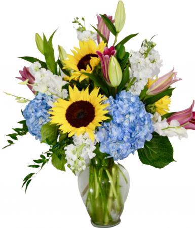 Sunset Sky Vase arrangement