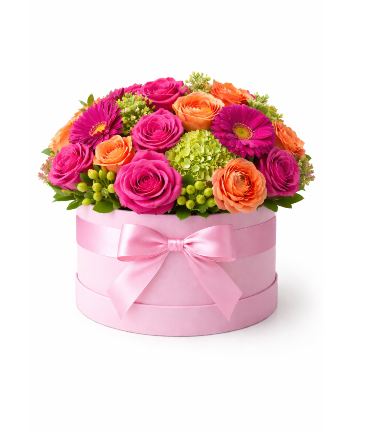 Sunset Sorbet Bloom Box Box Arrangement in College Park, GA | WILLIS FLOWERS