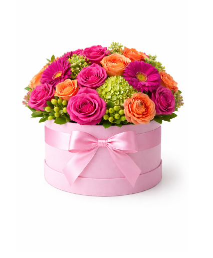 Sunset Sorbet Bloom Box Box Arrangement
