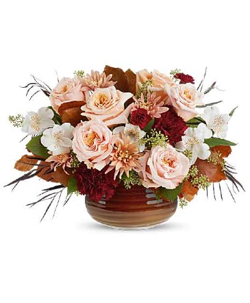 Sunset Stone Centerpiece Stoneware in Spokane, WA | FOUR SEASONS PLANT & FLOWER SHOP