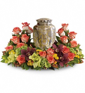 Sunset Wreath Memorial Urn Surround