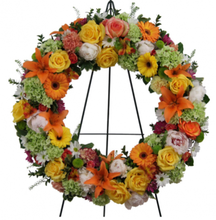 Sunset wreath Stand sold separately  Wreath 
