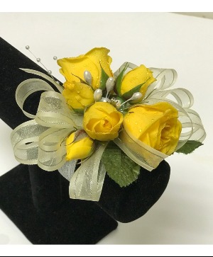 Sunset Yellow  Corsage