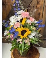 Sunshine and Blooms Flower Arrangement