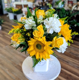 Sunshine and Sugar Vase Arrangement