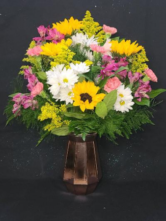 Sunshine Brightness  Fresh Flower Arrangement (Local Delivery Only)
