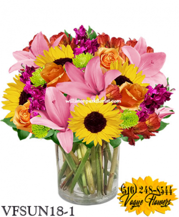 SUNSHINE DELIGHTS! FLORAL ARRANGEMENT in Williston Park, NY | VOGUE FLOWERS