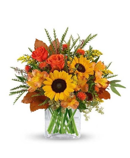 Sunshine Harvest Fall Vase arrangement