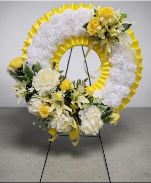 Sunshine & Serenity Silk Memorial Wreath 