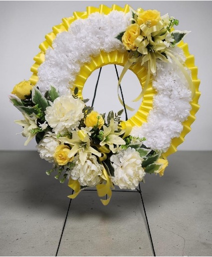 Sunshine & Serenity Silk Memorial Wreath 