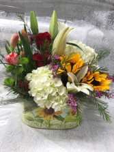 Fall Sunflower Tin 