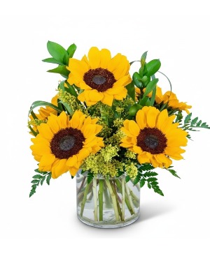 Sunshine Sunflowers Vase