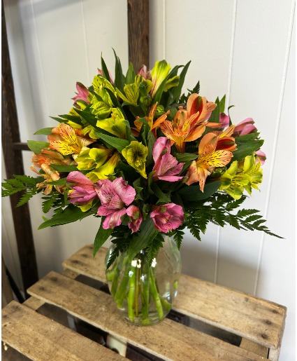 "Spring is in the Air" Yellow, Pinks and Orange Alstro