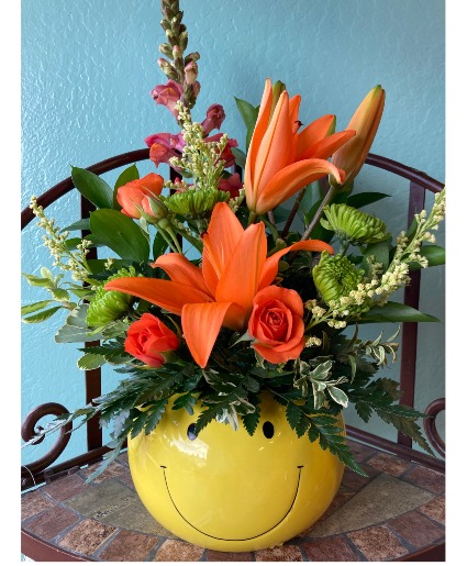Sunshiney Happy Face  Fresh Arrangement