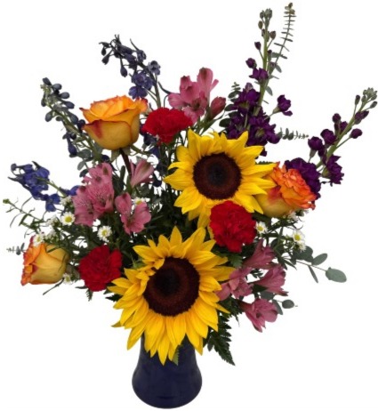 SUNSHINEY GARDEN VASE ARRANGEMENT
