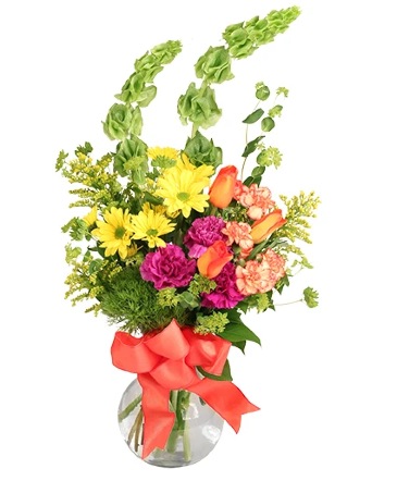Superb Sunrise Vase Arrangement  in Charlotte, NC | E&J Flower Shop