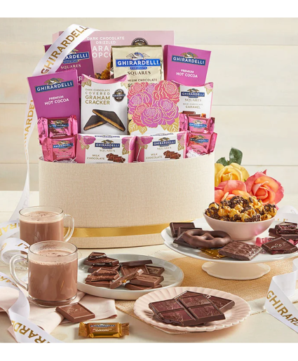 Supreme Purple Classic Ghirardelli Gift Basket 