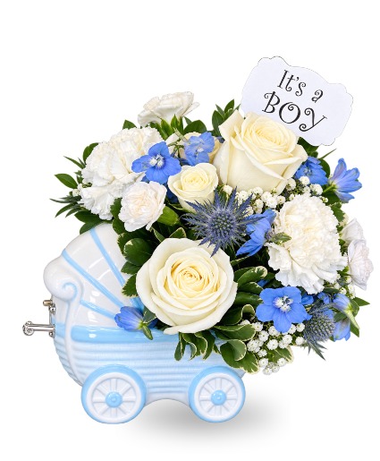 Sweet Baby Boy Lullaby Keepsake Baby Arrangement