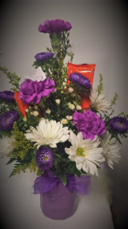 Sweet Beauty Pint jar arrangement
