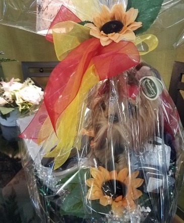 Sweet Grace and a Plush Gift Basket in Nederland, TX | Harris Florist