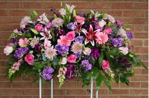 Sweet Lavender Casket Blanket 