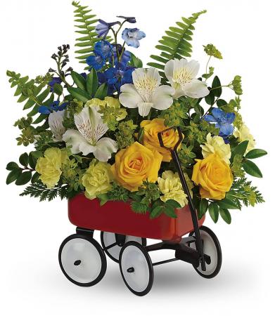 Sweet Little Wagon Bouquet - Boy TNB13-1