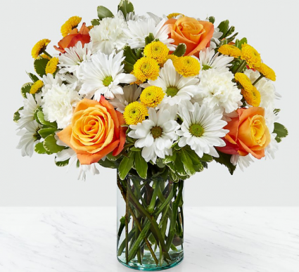 SWEET MOMENT Orange, Yellow and White Flowers