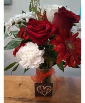 "Sweet On You" with Chocolate  Vase Arrangement