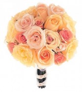 SWEET PEACH Prom Nosegay