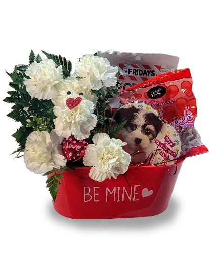 SWEET PUPPY & TREATS Fresh and Gift Basket