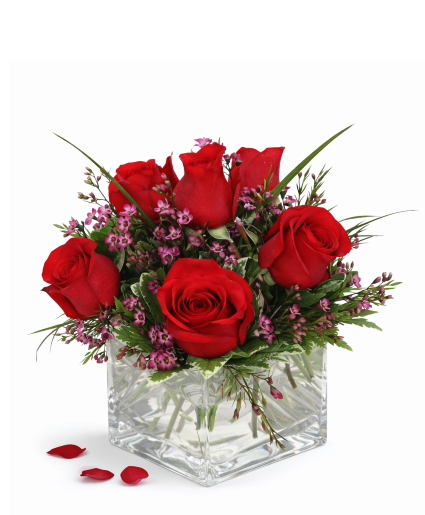 Sweet Romance Cube Rose