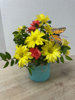 Candle - Sweet Scent with Butterfly Arrangement