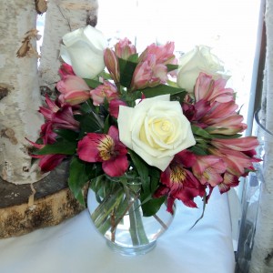 Sweet  Sentiment vase arrangement
