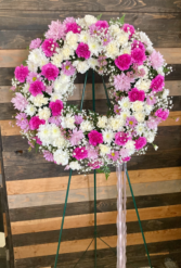 Sweet Serenity  Fresh floral wreath