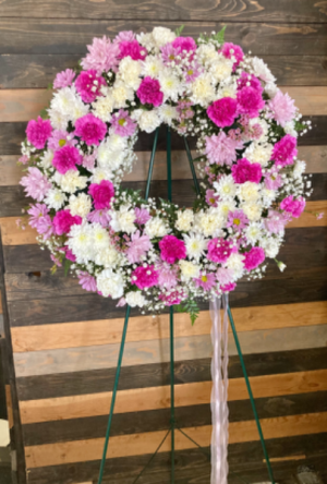 Sweet Serenity  Fresh floral wreath