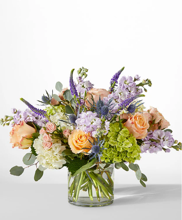 Porch Swing Low Glass Arrangement in Loganville, GA | Flowers From The Heart