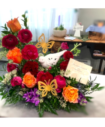 Sweet Tribute Sympathy in Wellsville, NY | Cherish the Moment Floral Studio