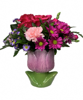 Sweetest Mom Bouquet vased- one sided