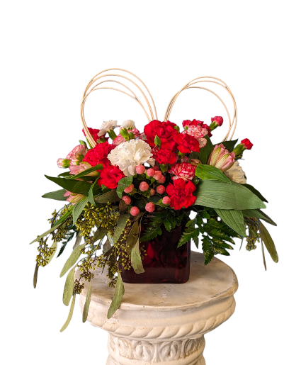 Sweetheart Cube Fresh Flowers