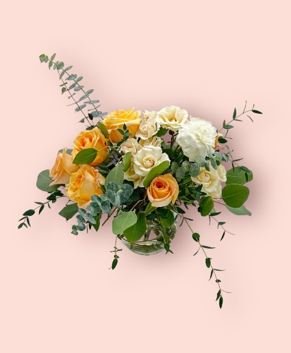 Sweetheart Low fishbowl arrangement