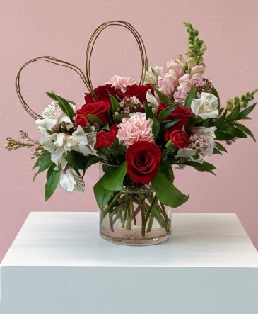 Sweetheart Surprise Flower Arrangement in Medina, NY | CREEKSIDE FLORAL AND DESIGN