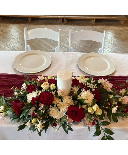 Sweetheart Table Reception Arrangement