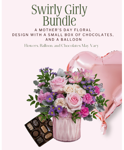 Swirly Girl Bundle Flower Arrangement