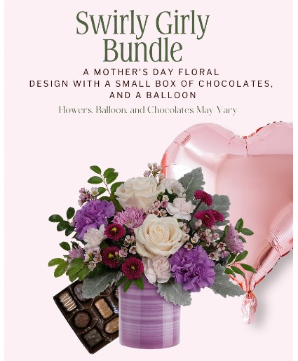 Swirly Girly Bundle Flower Arrangement Bundle