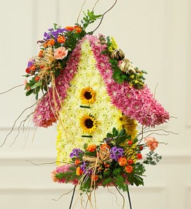 BIRD HOUSE OF SYMPATHY Standing Spray